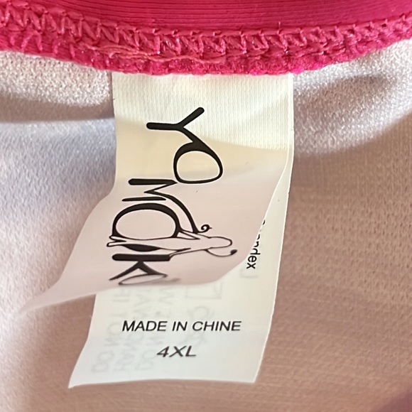 YoMoko plus size high waist bandage retro swimsuit size 4xL - Picture 13 of 16